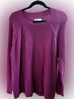 Sonoma Deep Magenta Crewneck Sweater